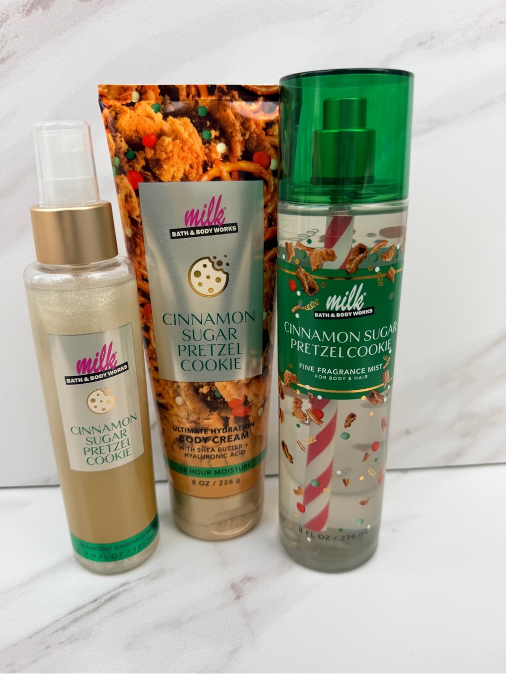 Bath & Body Works Cinnamon Sugar Pretzel Cookie set